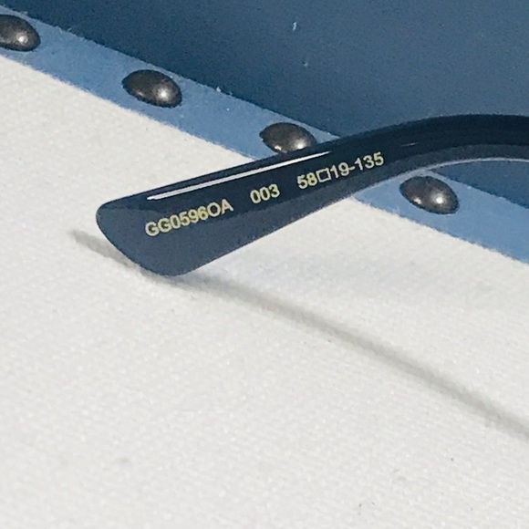 💯- New Authentic Gucci Demo Round Ladies Eyeglasses GG0596OA 003 58 - Picture 13 of 14